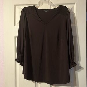 Adrianna Papill Brown Blouse 1X